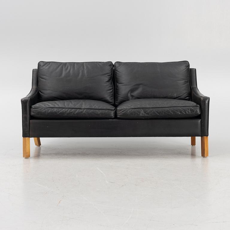 Ib Kofod Larsen, a leather sofa, OPE, Jönköping, Sweden, 1960's.