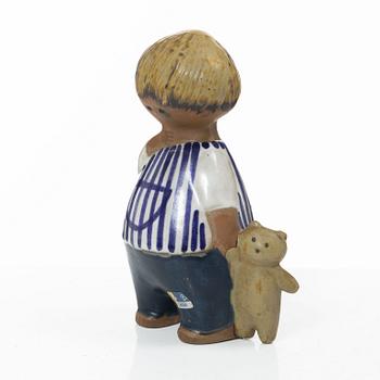 Lisa Larson, figurin, stengods, "Malin", ur serien "Larsons ungar", Gustavsberg.