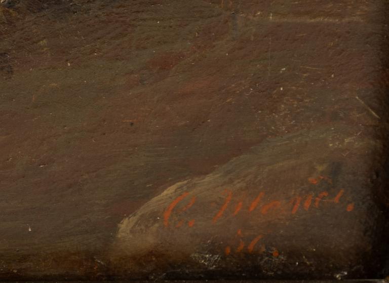 Okänd konstnär, 1800-tal, Soldaternas besök.