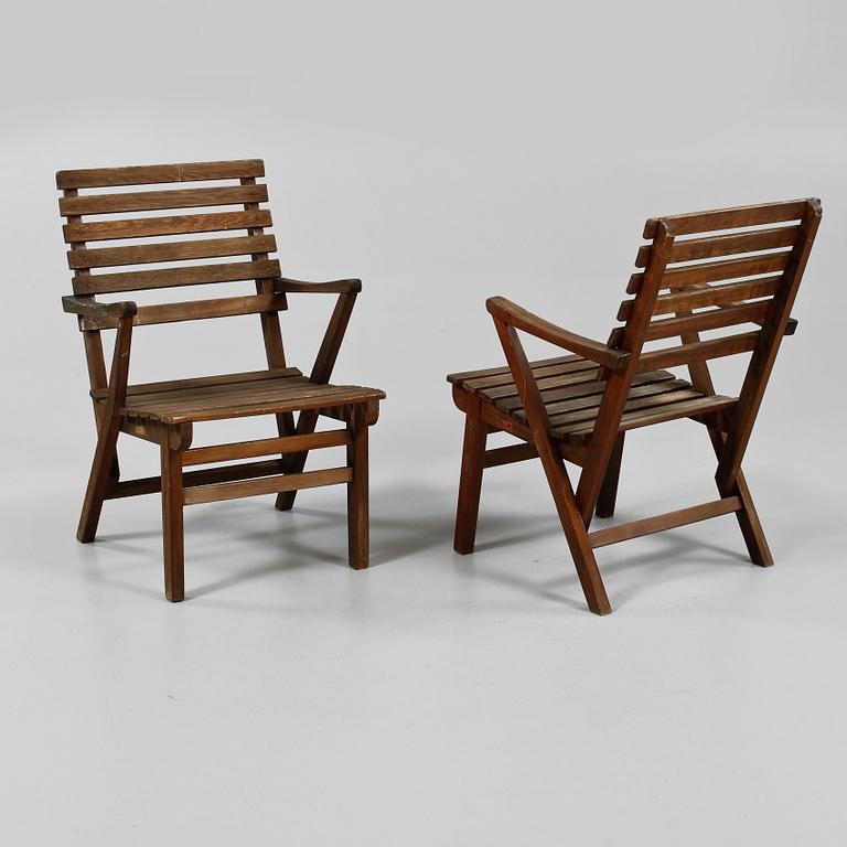 TRÄDGÅRDSGRUPP, 7 delar, "Bergshamra", Carl Malmsten, Igelstaverken, 1900-talets andra hälft.