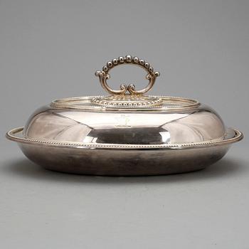 DUBBELKAROTT, nysilver, England 1900-tal.