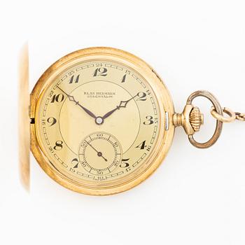 Klas Hedmark, Södertälje, pocket watch, 51 mm, hunter, "Boliden guld".