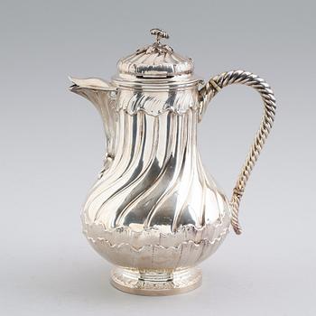 KAFFEKANNA, silver, Odiot a Paris, efter 1838. Vikt ca 669 gram.
