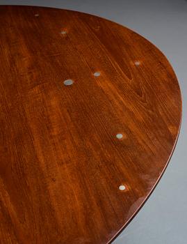 Finn Juhl, a teak  "Judas" or "Silver" table, executed by Niels Vodder, Denmark, 1940-50's.