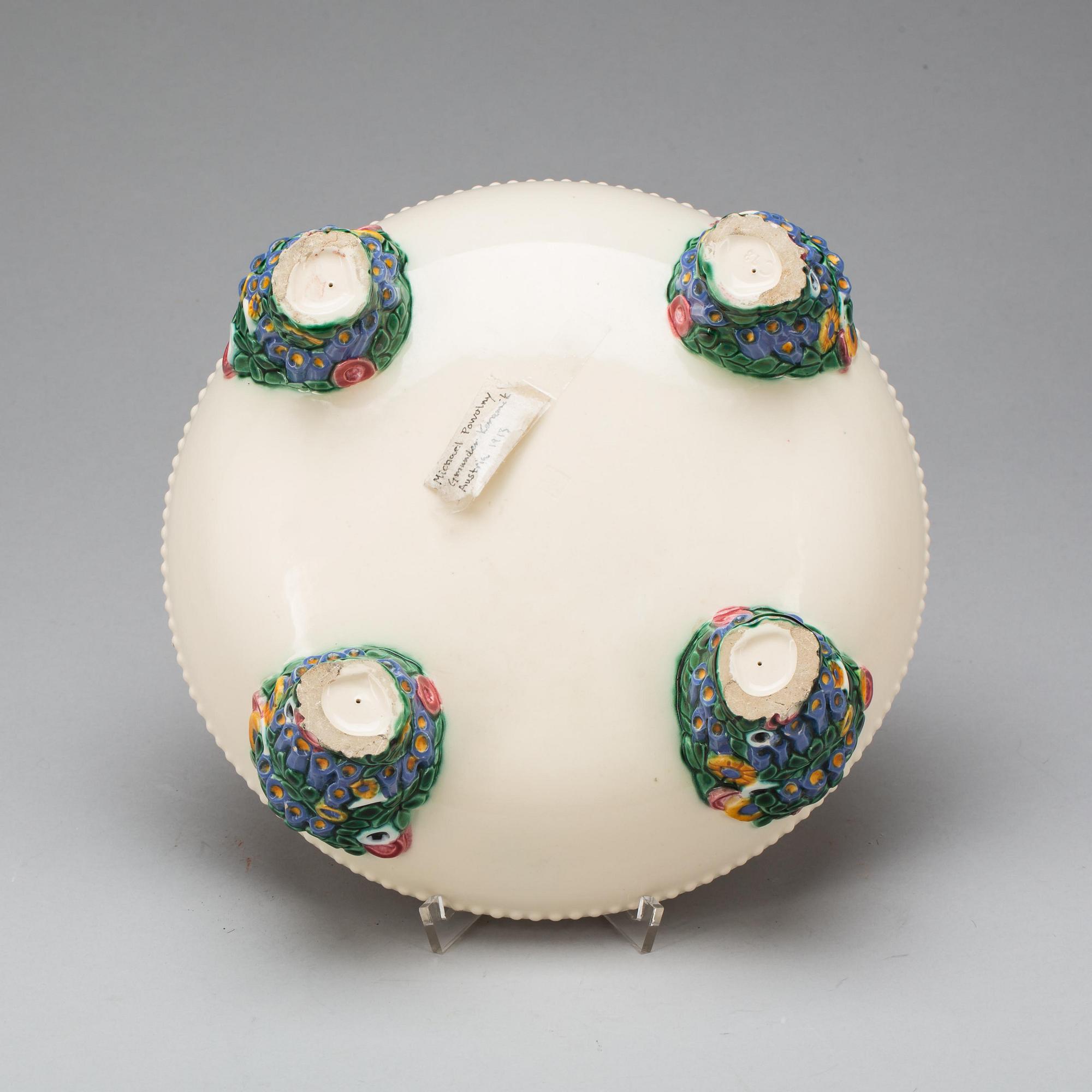 SKÅL, lergods, Michael Powolny, Gmundner keramik, Österrike.