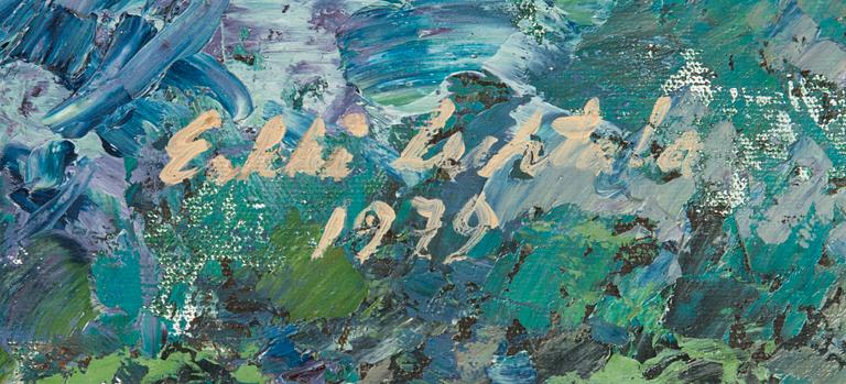 Erkki Luhtala, öljy kankaalle, signeerattu ja päivätty 1972.