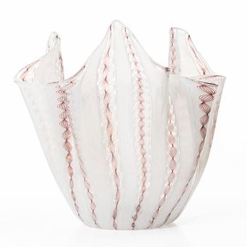 Paolo Venini & Fulvio Bianconi, a 'Fazzoletto' vase, Venini, Murano, Italy.