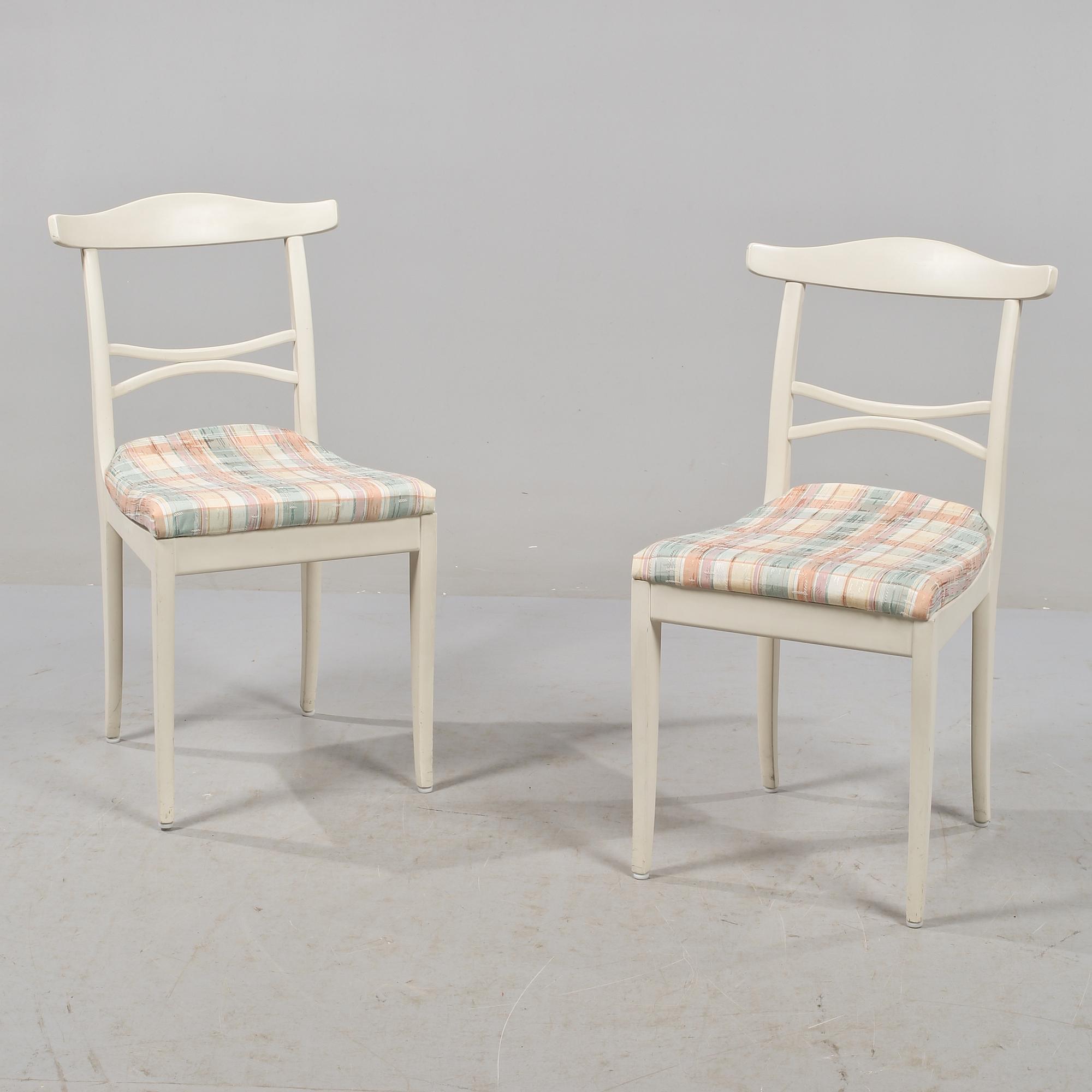 STOLAR, ett par, Carl Malmsten, Bodafors, 1960.