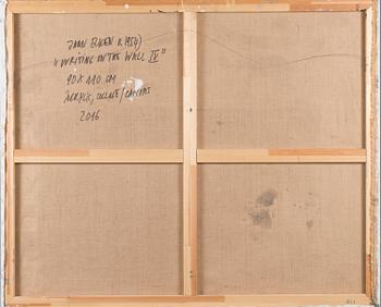 JAAN ELKEN, "WRITING ON THE WALL IV".