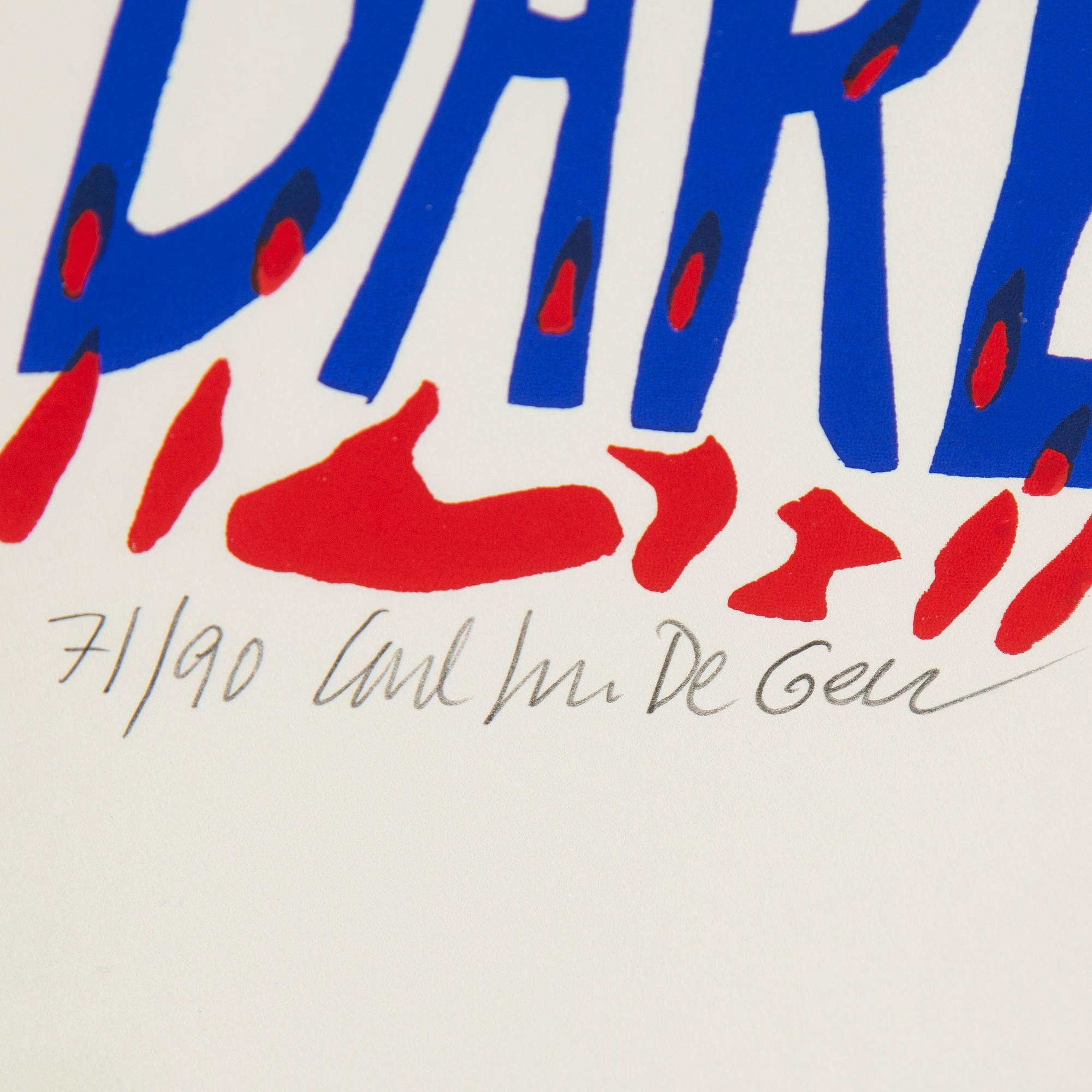 CARL JOHAN DE GEER, a colour lithopraph, signed and numbered 71/90.