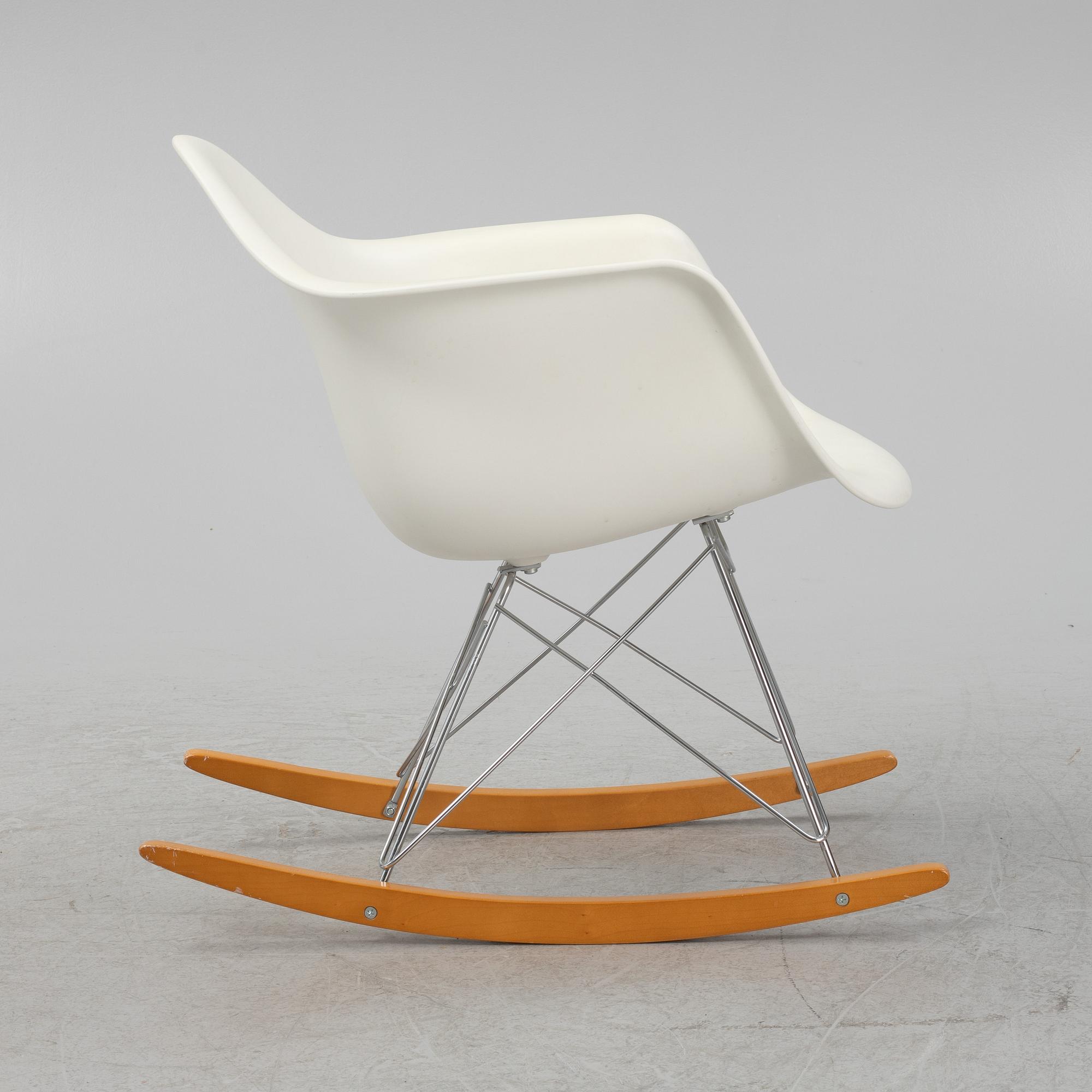Charles and Ray Eames, rocking chair, "Eames Plastic Armchair RAR", Vitra, 21st century.