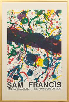 SAM FRANCIS, colour lithographic poster.