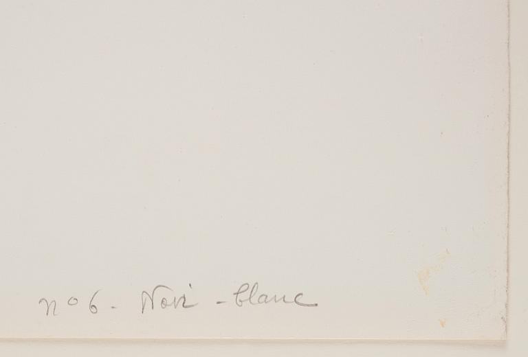 Ellsworth Kelly, "Noir avec Blanc" from "Suite of Twenty-seven Lithographs".