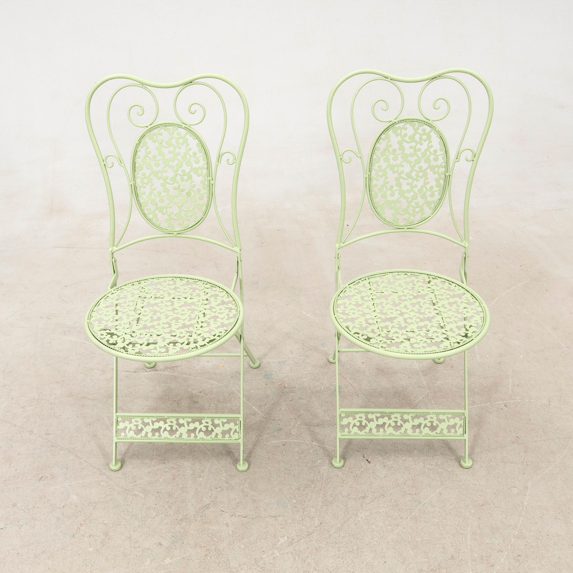 Garden set, 3 pieces, late 20th century.