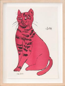 ANDY WARHOL, litografi "Sam" ur "25 Cats Named Sam and One Blue Pussy".
