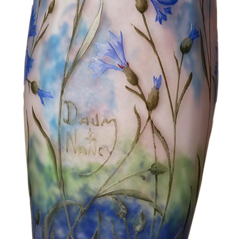 Daum Frères, an Art Nouveau cameo glass vase, Nancy, France.