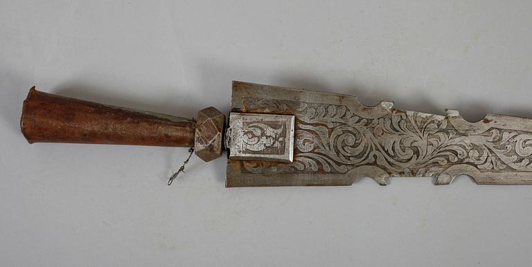 LANSSPETS, orientalisk, metall, 1800-/1900-tal.