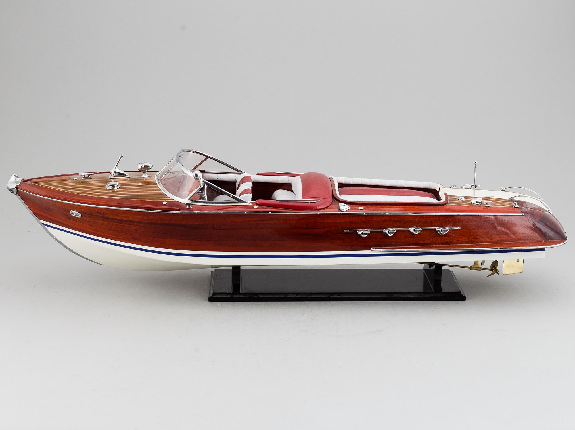 A boat modell of a Riva, 20th Centruy.