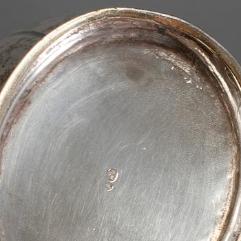 KAFFESERVIS, silver, svenska importstämplar, 1900-talets första hälft, vikt 916 g.