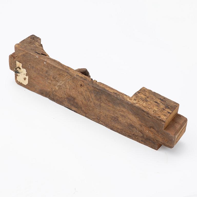 Relief/arkitektoniskt element, trä. Indien, 1900-tal.