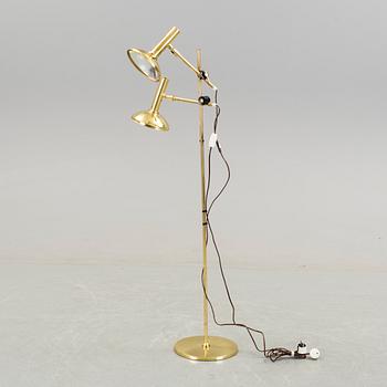 GOLVLAMPA, mässing, troligen Bergboms, 1970-tal.
