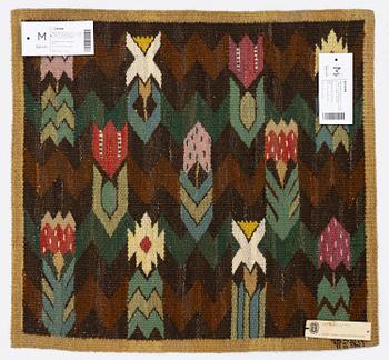 Märta Måås-Fjetterström, vävnad, "Täppan", gobelängteknik, ca 54 x 51 cm, signerad AB MMF.