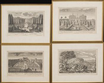 Copper engraving, 3+1. Friedrich Bernhard Werner, 18th century.