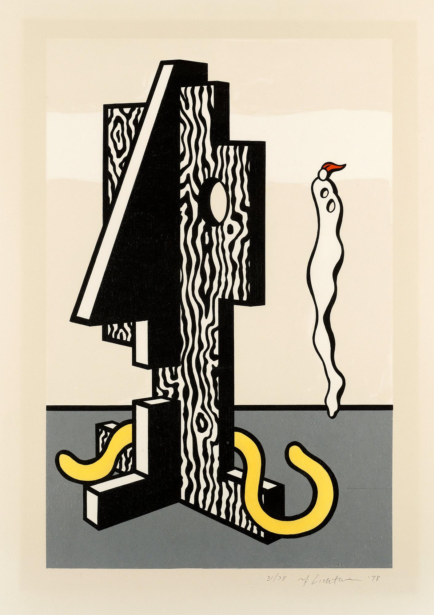 Roy Lichtenstein, "Figures", from "Surrealist series".