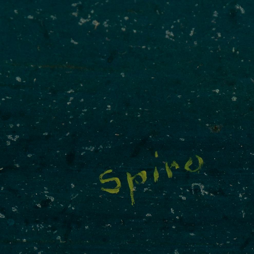 GEORGES SPIRO, oil on panel, signed.