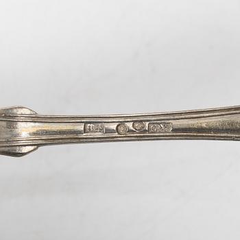 Spoons, 17 pieces, Sweden, 19th–20th century.