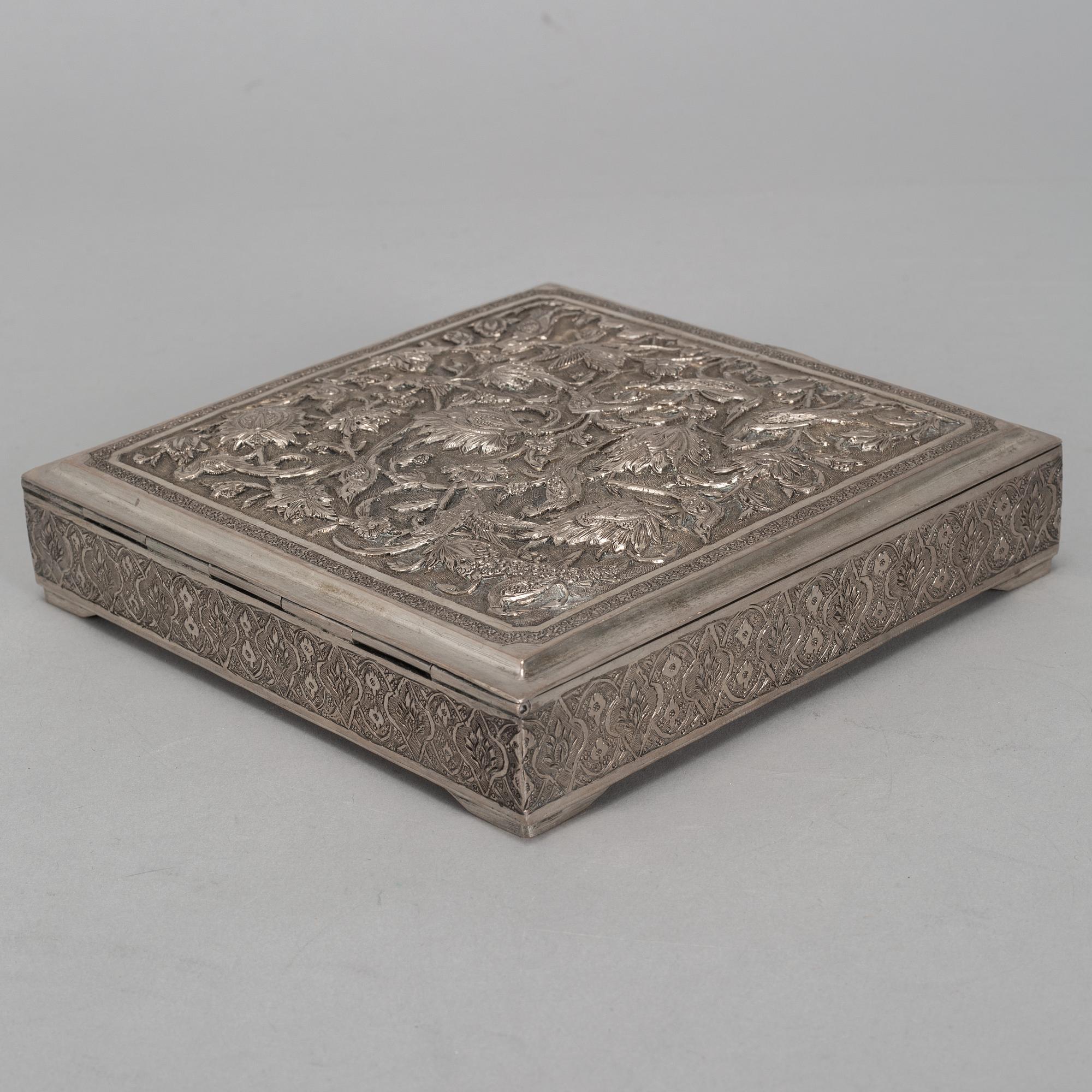A silver box, first half of the 20th century.