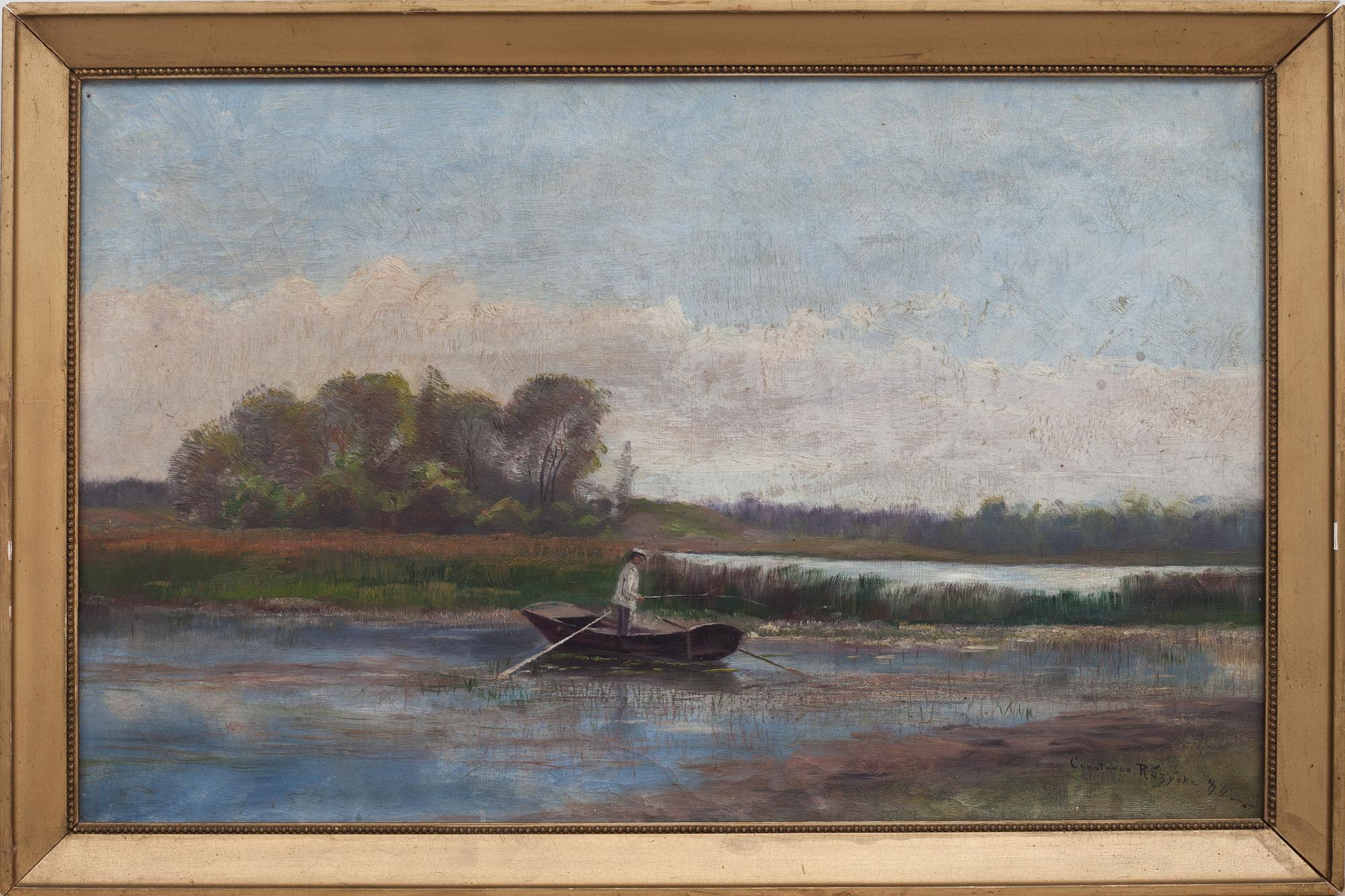CONSTANCE ROZYCKA, olja på duk, signerad och daterad 88(1888).