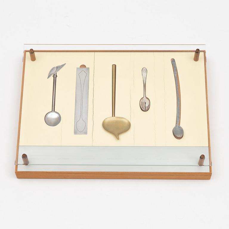 Lars Håkansson, Helena Sandström, Anne-Marie Bernhardt, Maki Okamoto and Helena Lindholm, box with five spoons.