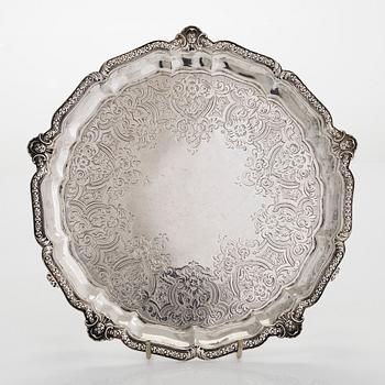 Robert Garrard, salver, sterlingsilver, London 1864.