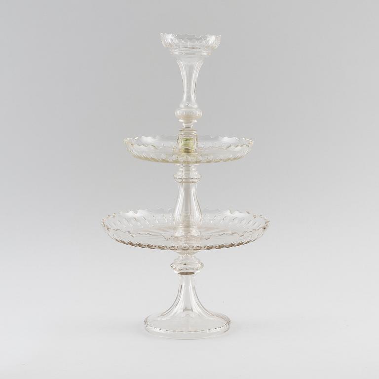 BORDSUPPSATS, glas, 1900-talets första hälft.