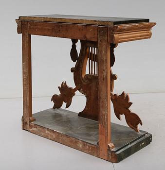 SPEGEL MED KONSOLBORD, empire, 1800-talets första hälft.