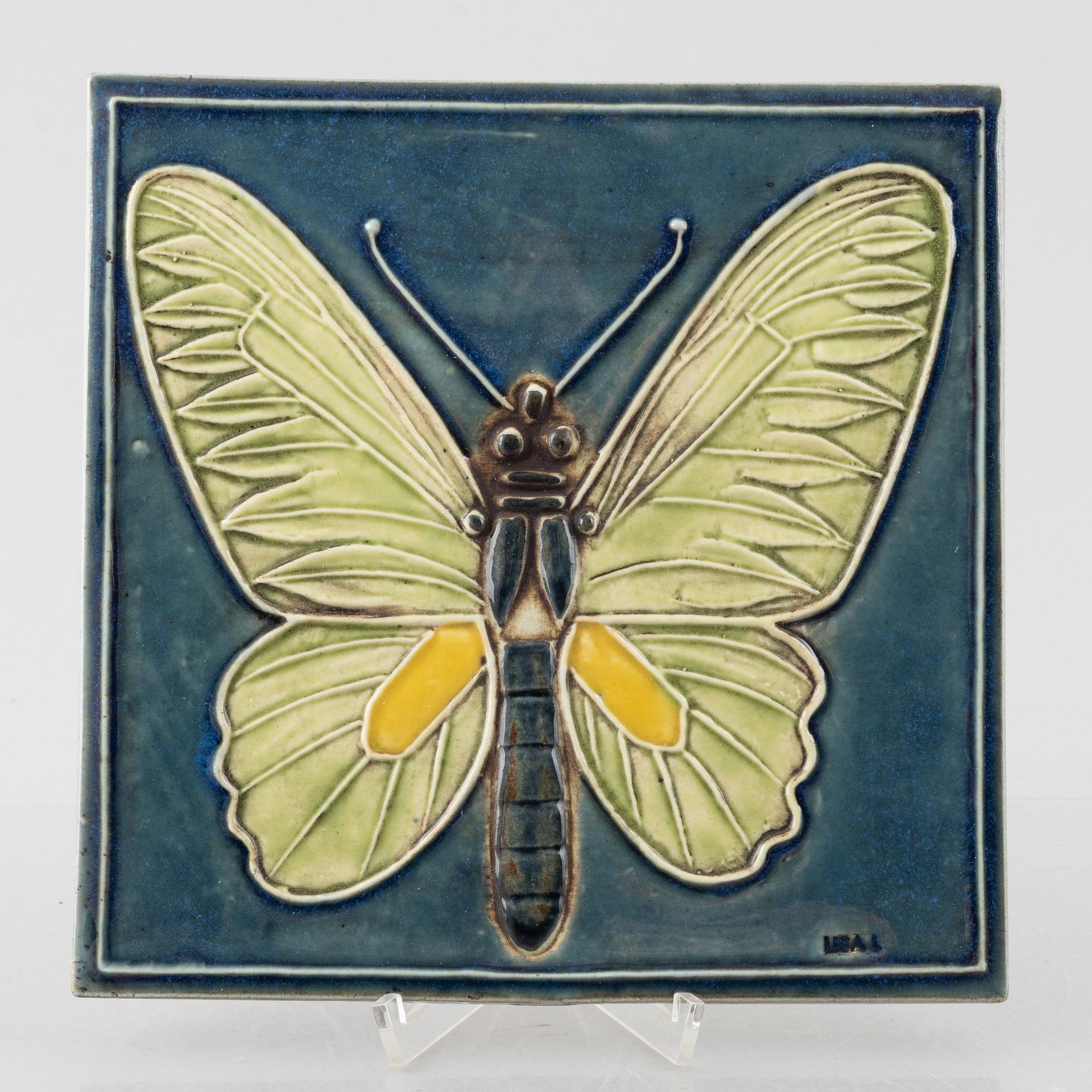 Lisa Larson, väggreliefer, 3 st, stengods, Gustavsberg.