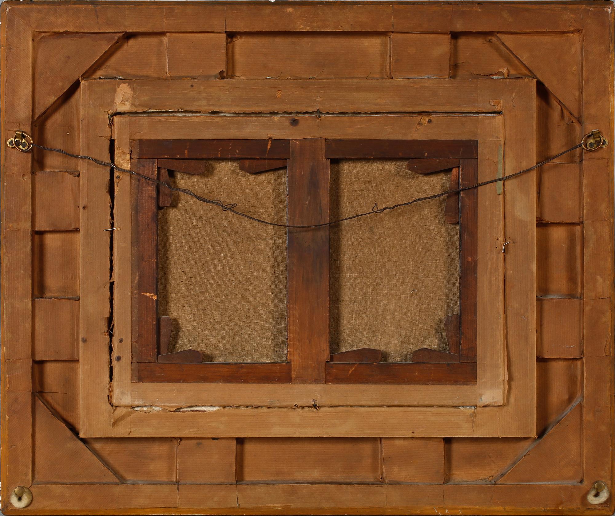 OKÄND KONSTNÄR, olja på duk, osignerad, 1800-tal.