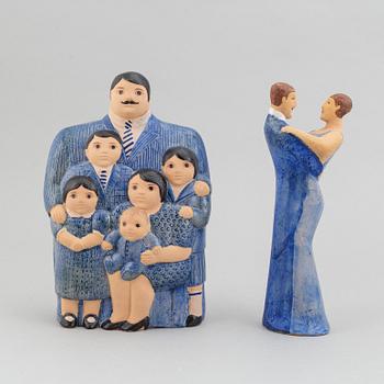 Lisa Larson, four stoneware figurines, for K-Studion, Gustavsberg.