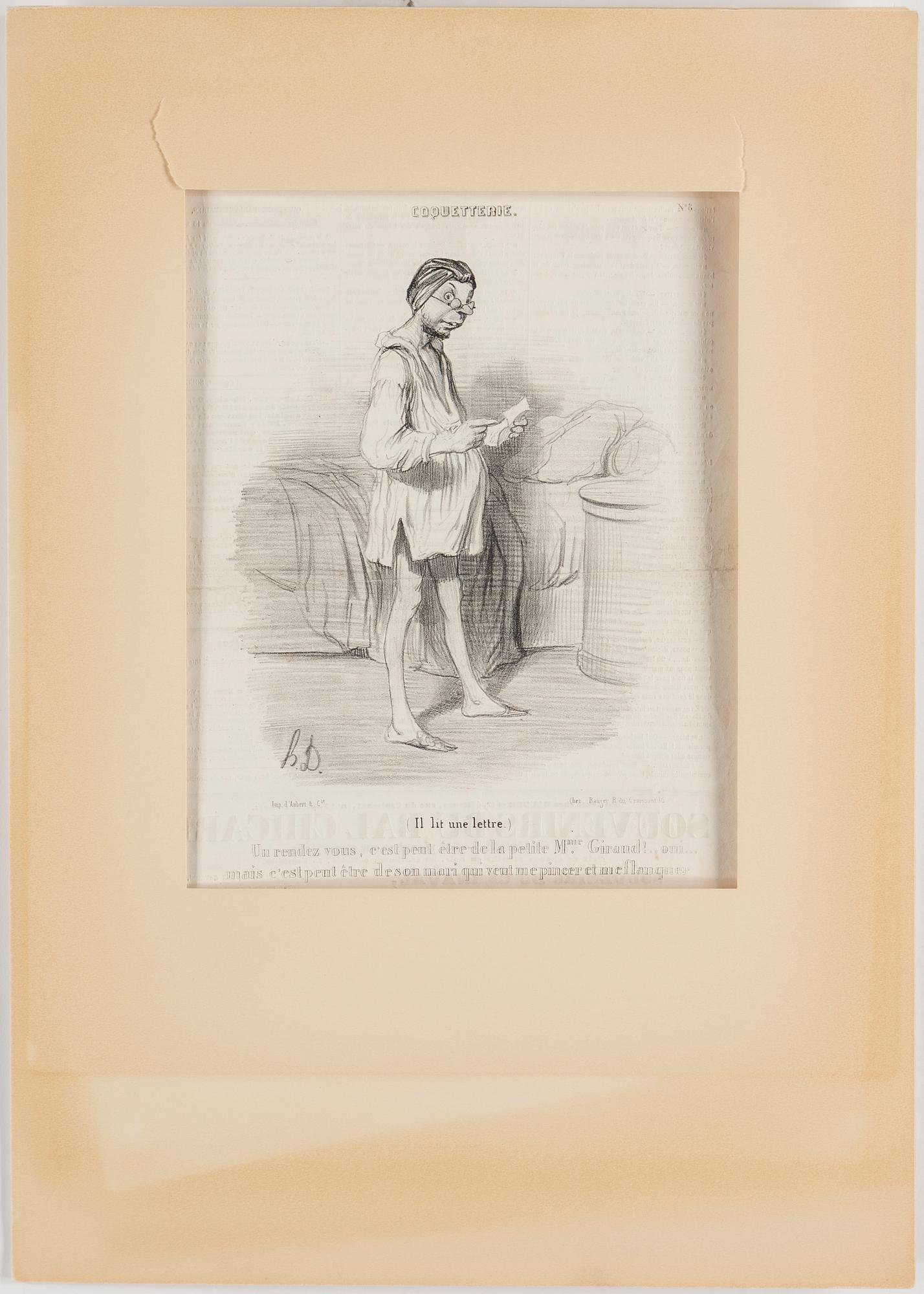 HONORÉ DAUMIER, lithographs, 7, stamped signature.