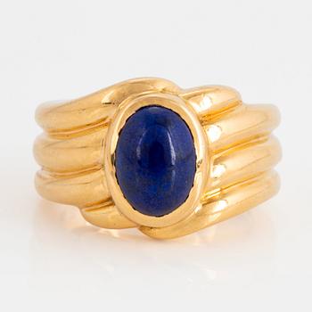 966. Van Cleef et Arpels ring 18K guld med lapis lazuli.