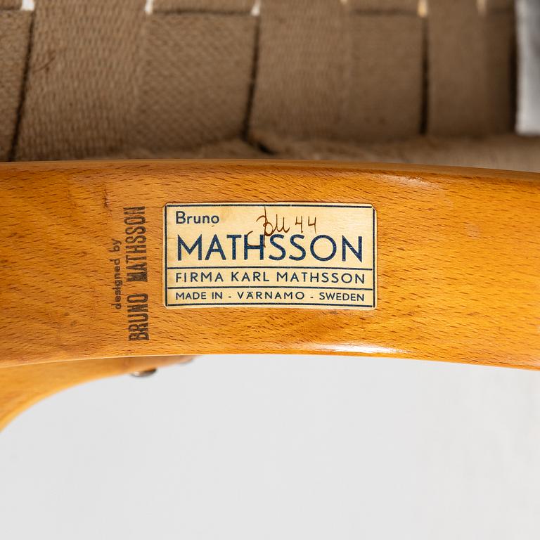 Bruno Mathsson, armchair, 'Pernilla', Firma Karl Mathsson, 1944.