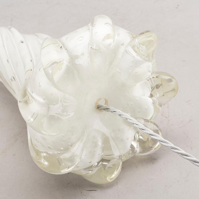Barovier et toso, bordslampa Murano Italien 1950-tal.