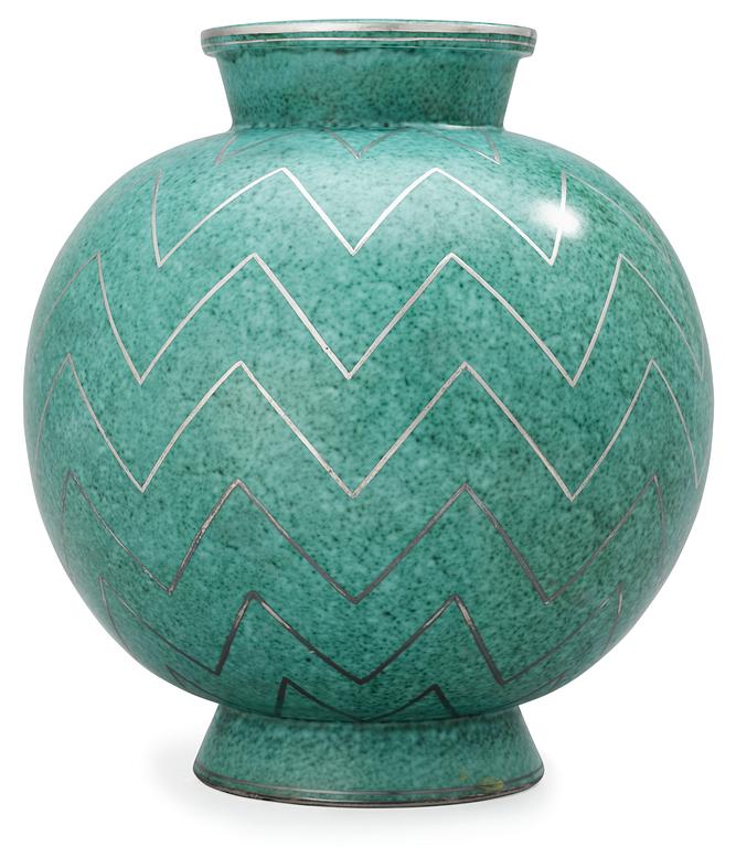 A Wilhelm Kåge 'Argenta' stoneware vase, Gustavsberg.