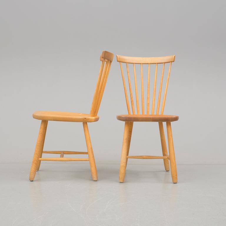 STOLAR, 4 stycken, "Lilla Åland", Carl Malmsten, Stolab.