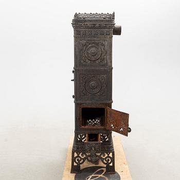 Fireplace, Central Europe, cast iron, circa 1900.