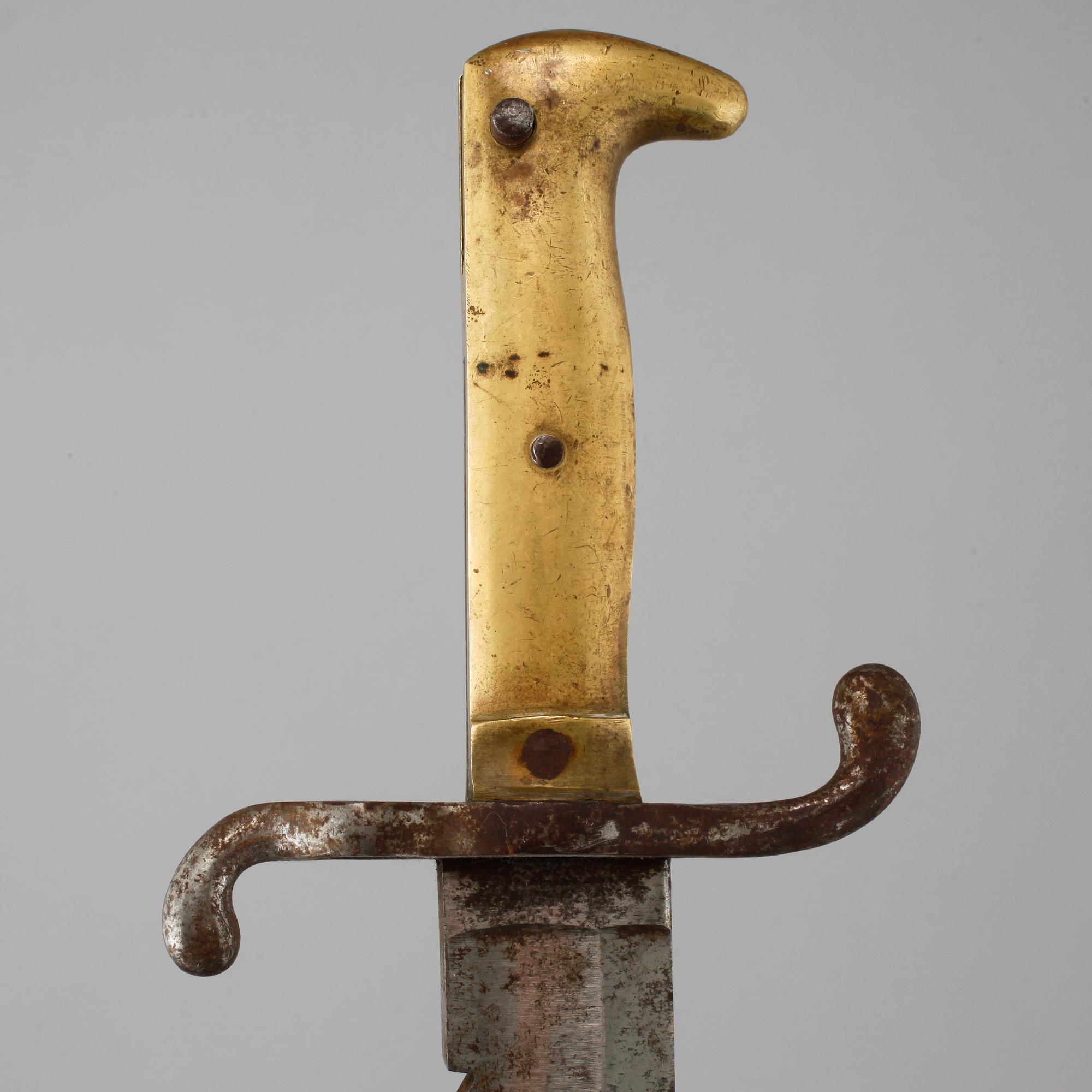 A bayonet, 19th or early 20th century.