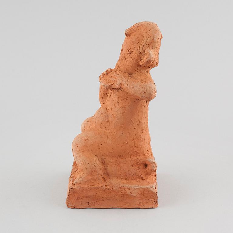An earthenware sculpture by Axel Andersson, signed AXA and dated -49.