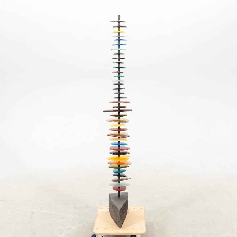 Birgitte Linde, sculpture glass and stone.