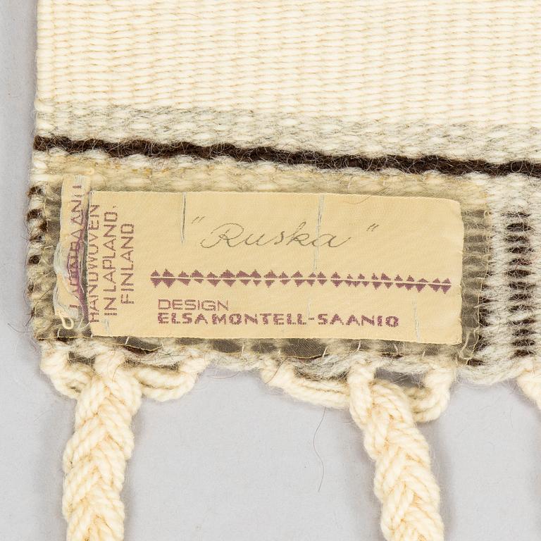 Elsa Montell-Saanio, a Raanu textile 'Autumn foliage' from Lapland. Circa 180 x 115 cm.